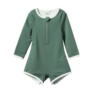 Nature Baby One Piece Bathing Trunks (Olive)