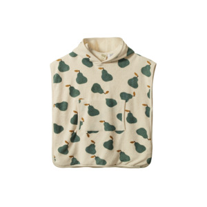 Clothing Baby Swimwear: Nature Baby Poncho Towel (Pear Print)