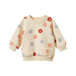 Nature Baby Emerson Sweater (Flora Stamp Print)