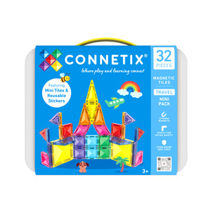 Gift Ideas For 5 7 Years: CONNETIX Magnetic Tiles 32 Piece Travel Mini Pack
