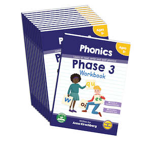 Workbooks: Phase 3 Phonics Workbook - 12 Pack