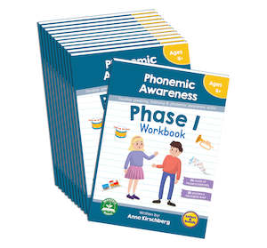 Workbooks: Phase 1 Phonemic Awareness Workbook - 12 Pack