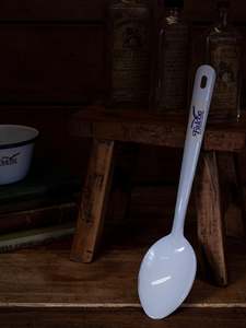 Falcon Enamelware: Dishy Enamel Serving Spoon 30cm white