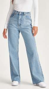Wide Leg: AVRIL | Jean Blue No Rips