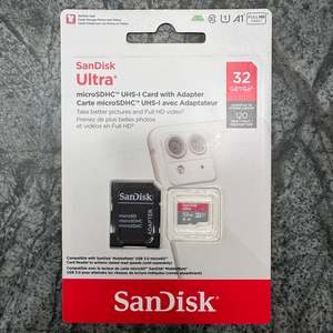SanDisk 32GB Ultra Micro SD 120MB/s – with adapter