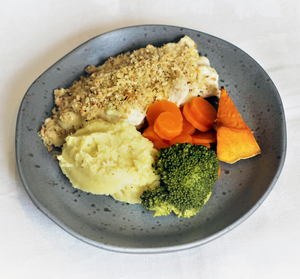 Mains: Chicken, Leek and Corn Pie with Stuffing Top