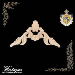 Dauphin Francais Furniture wood applique Onlay 15cm x 15cm