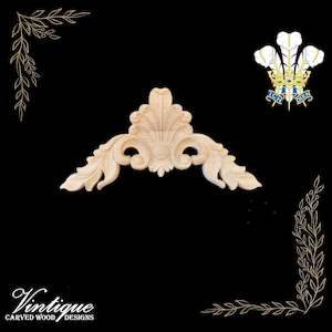 Prince's Plume Furniture wood applique Onlay 15cm x 15cm