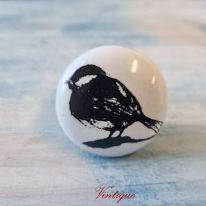 By Theme: Small Bird Cupboard / Drawer Knob Pull 38mm dia