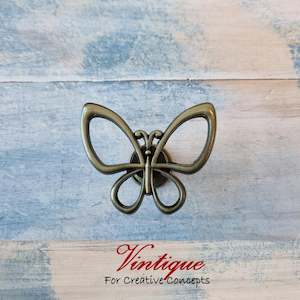 By Theme: Golden wire Butterfly drawer & dresser Knob 55mm x 47mm