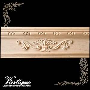By Theme Floral And Fauna: Wheat Scroll wooden moulding / scotia trim 100mm