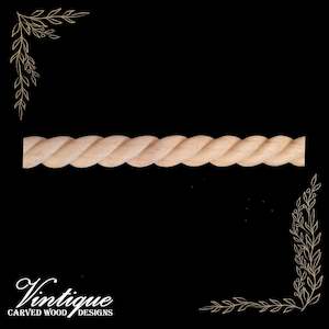 ROPE design Wood border furniture trim  / edging moulding 14mm wide