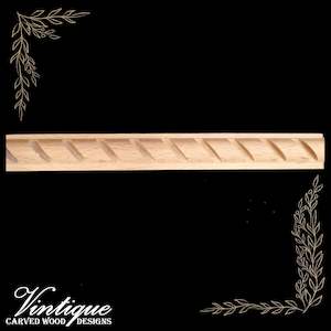 By Theme Regal Ornate And Elegant Wooden Design: Spiral Dado Wood border furniture trim / edging moulding 20mm wide