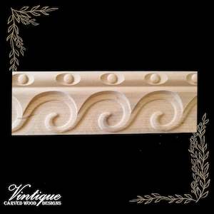 Georgian Spiral wood border trim moulding 66mm wide