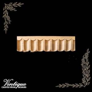 By Themes Shapes Stars Circles And More: Small Fluted Wood border trim moulding 25mm wide