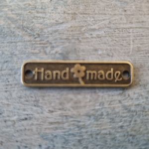 Antique Rectangle "handmade"tag Bronze 25mm x 6mm