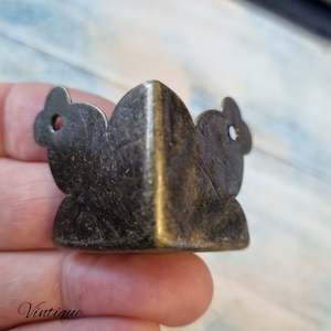 Large heavy duty Bronze 3-way corner 38 x 38 x 38mm