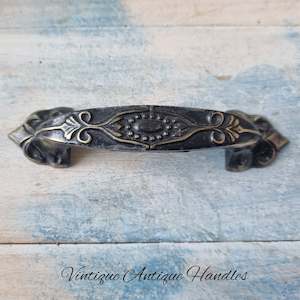 Vintage Knobs For Drawers And Cabinets: Antique Bronze /Gold cabinet Pull handle 120mm Long-Pre-loved