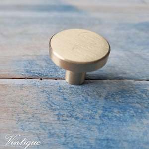 Vintage Knobs For Drawers And Cabinets: Classico Series Solid Brushed Brass Cabinet knob Handle 25mm dia