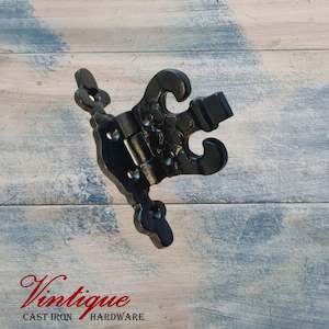 Cast Iron Hinges: Cast Iron Hinge Cropped fancy 85mm x 105mm