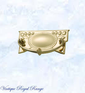 Regal Victorian Small Square swing Polished Brass Drawer handle