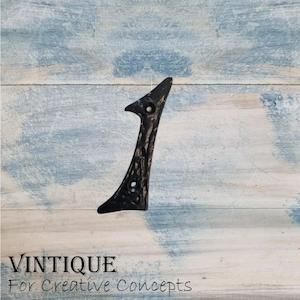 Cast Iron house or letterbox number "1" 100mm