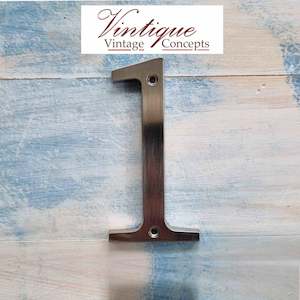 100mm Anodised alloy silver Number "1" (one)