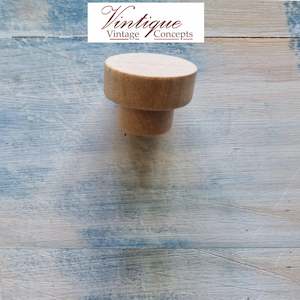 Vintage Wood: Natural Wood furniture knob 35mm