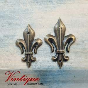 Fleur De Lis metal decorative for cabinet furniture