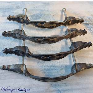 Vintage Furniture Handles Pull: preloved Antique pull drawer handle 137mm long (set of 4) recycled