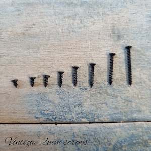 Screws Nails Wall Plugs Etc: M2 (2mm) Gloss black multi use screws (different sizes) Pkt 25