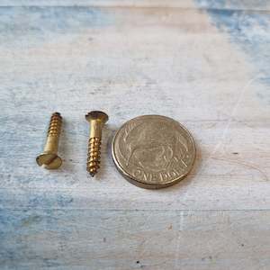 Antique Solid Brass wood screws 3/4''(19.05mm) 6 gauge (pkt20)