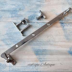 Locks Bolts And Latches: Chrome window stay 250mm with 4 holes Recyled -1 only