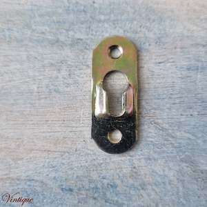 Furniture Hardware Assorted Items: Raised Slothole Plate / Picture / Mirror hanger 37mm x 15mm