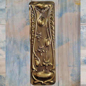 Antique pressed Brass Door push plate 315mm x 95mm