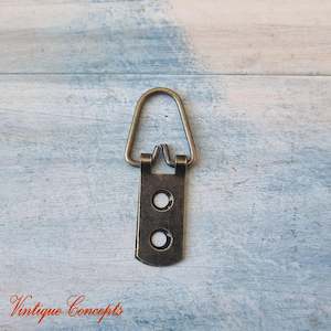 Picture Hanging Hardware: Heavy Duty Large D-Ring Picture hanger 53mm x 14mm-Bronze (ea)