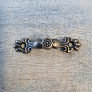 Vintage Metal Furniture Hardware Decorative Embelleshments: Antique Bronze Delicate jewelry vintage Handle 44mm long