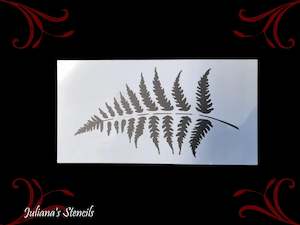 Silver Fern furniture & Wall paint stencil 230mm x 120mm