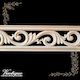 Victorian Swirl "cut-through" carved wood border trim moulding 80mm wide