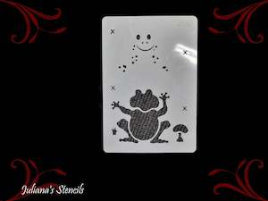 LEAPING FROG Childrens Furniture Paint Stencil 180mm x 120mm