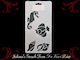 Seahorse, Fish, seashells furniture paint stencil 305mm x 150mm