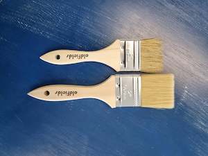 Paint Brushes: Industrial White Bristle wood handle paint brushes-Discontinued clearence prices