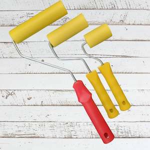 Specialty Paint Brushes: Soft Foam Rubber Decoupage, wallpaper and Tissue roller (3 Sizes)