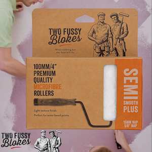 100mm Microfibre Paint Mini-Roller Sleeve 10 Pack -Semi-Smooth 15mm Nap From Two&hellip;