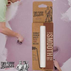 Paint Rollers Handle Trays Sleeves Kits: 160mm Microfibre Paint Mini-Roller Sleeve 3 Pack -Smooth 5mm Nap From Two Fussy Blokes