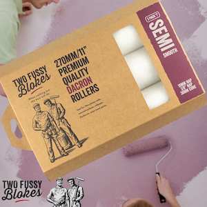 Paint Rollers Handle Trays Sleeves Kits: 270mm Dacron Paint Roller Sleeve 3 Pack 10mm Nap From Two Fussy Blokes