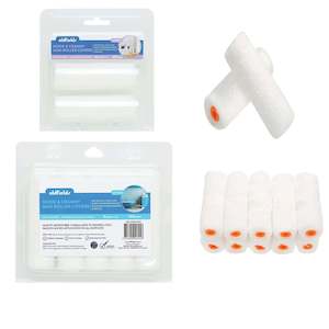 Mini Rollers Sleeves Kits: 100mm Nook & Cranny microfibre Sleeves 4mm Nap from Oldfields