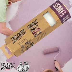 230mm Dacron Paint Roller Sleeve semi-smooth 10mm Nap From Two Fussy Blokes