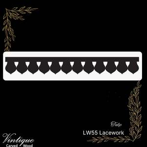 New Collection: Wooden Lacework Border-Tulip (LW55) 140mm x 1050mm