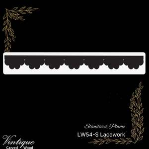 Wooden Lacework Border-Standard Plume (LW54-S) 105mm x 1050mm